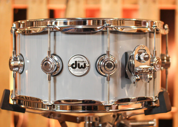 DW 6.5x14 Collector's Maple VLT Solid Grey Lacquer Snare Drum - SO#1291946