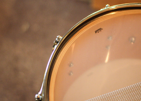 DW 6.5x14 Collector's Maple VLT Tequila Sunrise Fade over Twisted European Walnut Snare Drum - SO#1404201