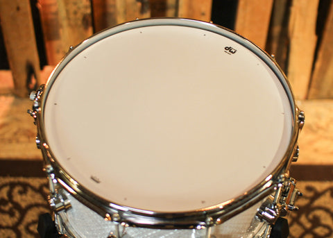 DW 6.5x14 Collector's Maple VLT White Crystal Snare Drum - SO#1339947