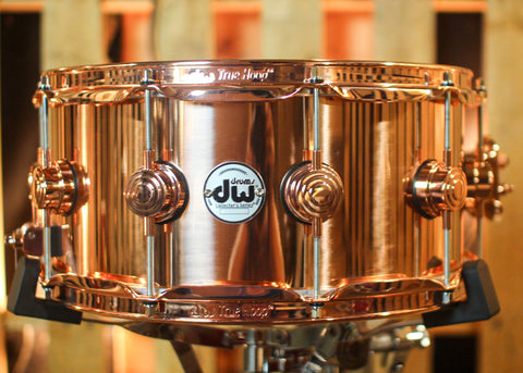 DW 6.5x14 Collector's Polished Copper Snare Drum w/ Copper Hardware