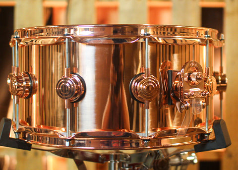 DW 6.5x14 Collector's Polished Copper Snare Drum w/ Copper Hardware
