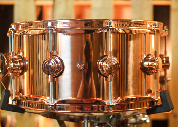 DW 6.5x14 Collector's Polished Copper Snare Drum w/ Copper Hardware