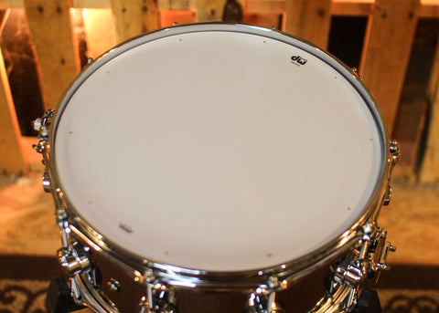 DW 6.5x14 Collector's Polished Nickel over Brass Snare Drum