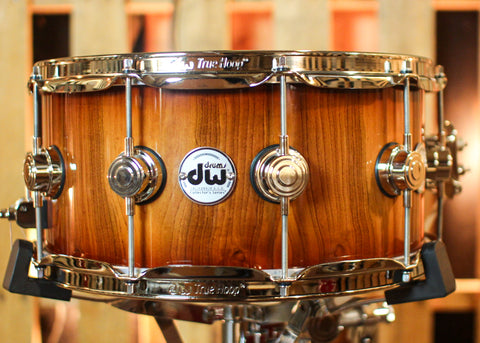 DW 6.5x14 Collector's Pure Almond Natural to Almond Burst Snare Drum - #1 of 2 - SO#1410004