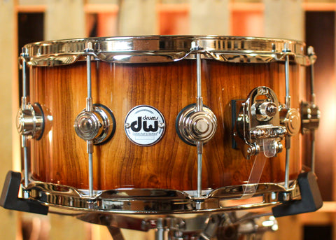 DW 6.5x14 Collector's Pure Almond Natural to Almond Burst Snare Drum - #1 of 2 - SO#1410004