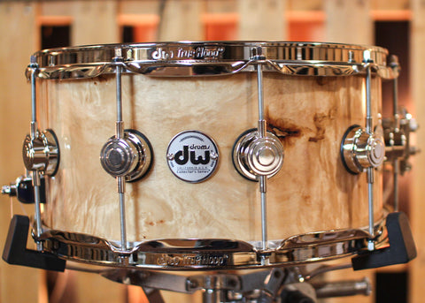 DW 6.5x14 Collector's Pure Birch VLT Mapa Burl Snare Drum - SO#1344480