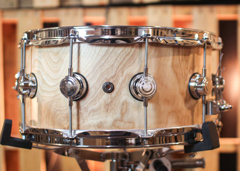 DW 6.5x14 Collector's Birch VLT Natural Satin Oil True Sonic Snare Drum - SO#1312354