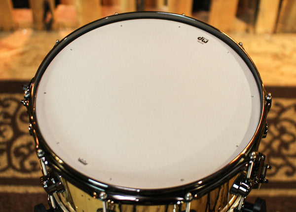 DW 6.5x14 Collector's Cherry VLT Ivory Ebony Snare Drum - SO#1315773