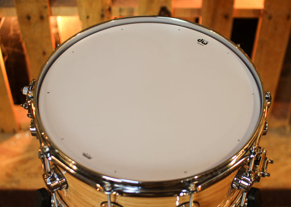 DW 6.5x14 Collector's Pure Oak HVLT Natural Lacquer Snare Drum - SO#1424770