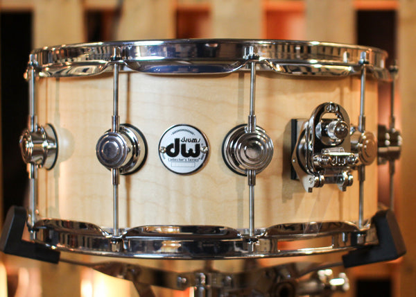 DW 6.5x14 Collector's Standard Maple Natural Satin Oil Snare Drum - SO#1417669