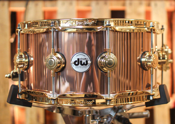 DW 6.5x14 Collector's Standard Maple Rose Copper Snare Drum - SO#1173697