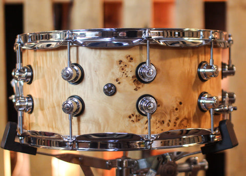 DW 6.5x14 Design Limited Edition Mapa Burl over Birch Snare Drum