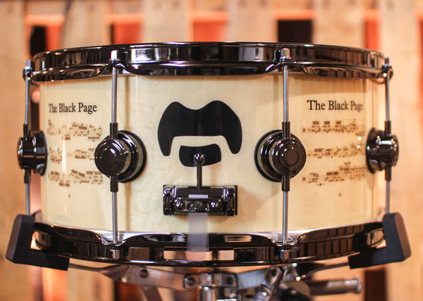 DW 6.5x14 Icon Series Terry Bozzio "The Black Page" Snare Drum - #130 of 250