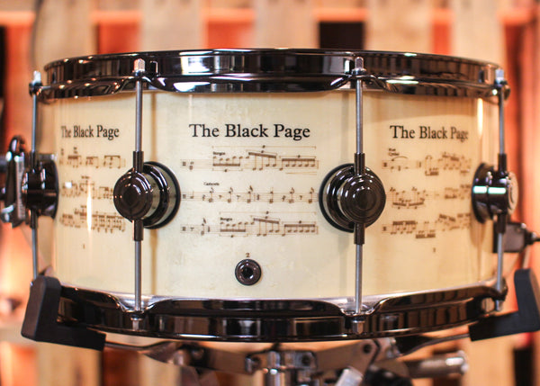 DW 6.5x14 Icon Series Terry Bozzio "The Black Page" Snare Drum - #130 of 250