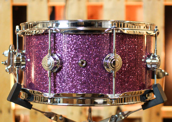 DW 6x13 Collector's Pure Purpleheart HVLT Purple Glass Snare Drum - SO#1388990