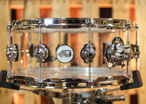 DW 6x14 Design Clear Acrylic Snare Drum - DDAC0614SSCL1