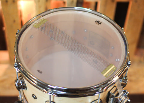 DW 7x12 Collector's Standard Maple Natural Satin Oil Snare Drum - SO#1444896