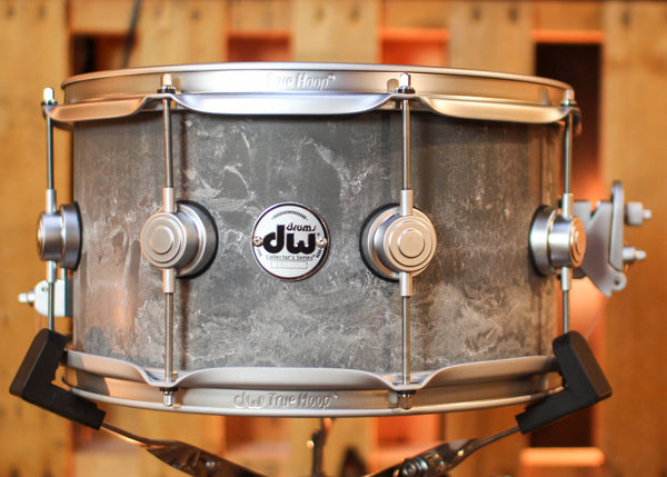 DW 7x13 Collector's Concrete Snare Drum w/ Satin Chrome Hardware