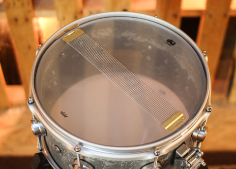 DW 7x13 Collector's Concrete Snare Drum w/ Satin Chrome Hardware