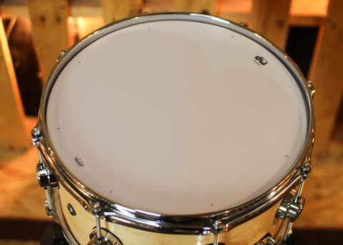 DW 7x13 Collector's Maple VLT Natural Satin Oil Snare Drum - SO#1437288