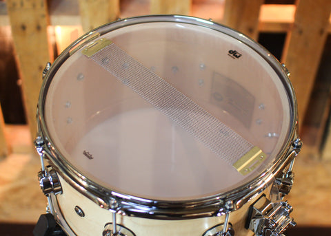 DW 7x13 Collector's Maple VLT Natural Satin Oil Snare Drum - SO#1437288