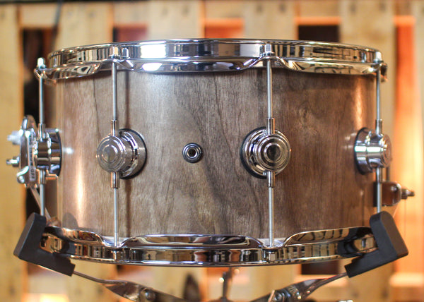 DW 7x13 Collector's Pure Walnut Natural Satin Oil Snare Drum - SO#1437291