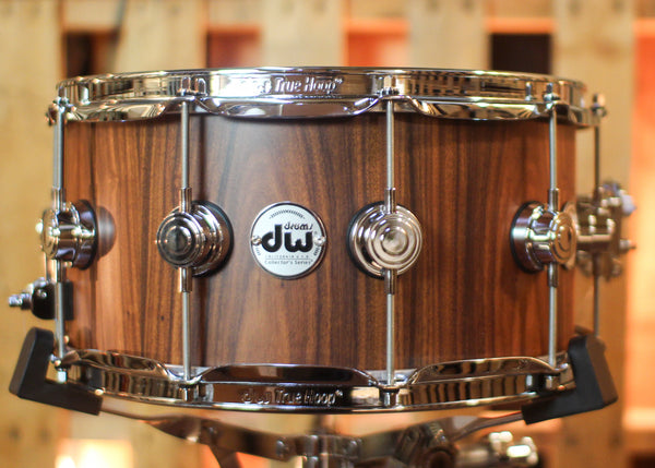 DW 7x14 Collector's Maple 333 Santos Rosewood Hard Satin Snare Drum - SO#1444608