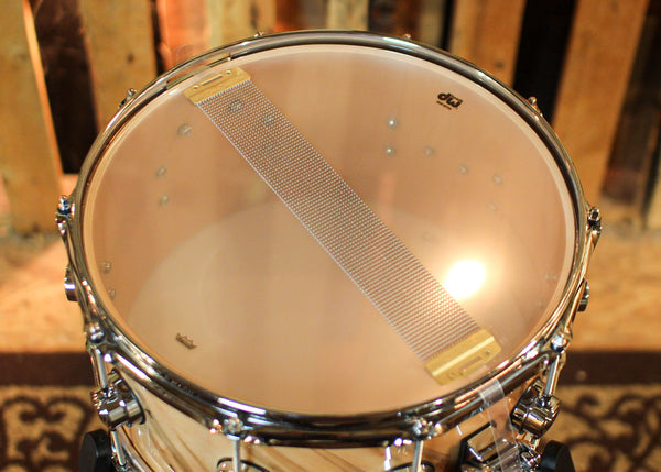 DW 7x14 Collector's Maple 333 Natural Lacquer over Twisted Mineral Maple Snare Drum - SO#1410007