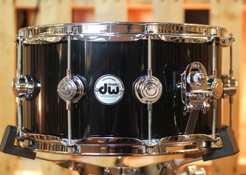 DW 7x14 Collector's Maple VLT Gloss Black Snare Drum - SO#1444769