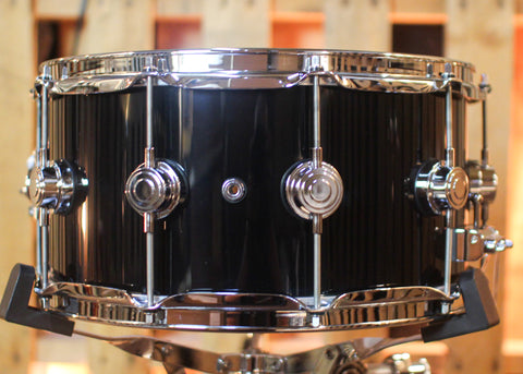 DW 7x14 Collector's Maple VLT Gloss Black Snare Drum - SO#1444769
