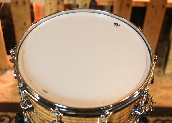 DW 7x14 Collector's Maple VLT Natural Lacquer over Tamo Ash Snare Drum - SO#1410003