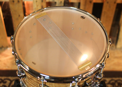 DW 7x14 Collector's Maple VLT Natural Lacquer over Tamo Ash Snare Drum - SO#1410003