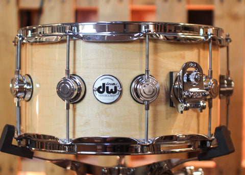 DW 7x14 Collector's Standard Maple Natural Lacquer Snare Drum - SO#1441966
