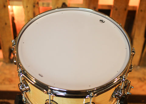 DW 7x14 Collector's Standard Maple Natural Lacquer Snare Drum - SO#1441966