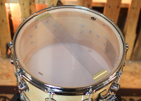 DW 7x14 Collector's Standard Maple Natural Lacquer Snare Drum - SO#1441966