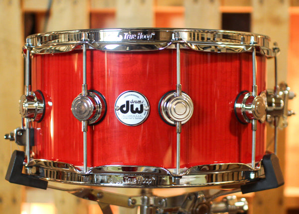DW 7x14 Collector's Standard Maple Candy Apple Red Snare Drum - SO#1441969