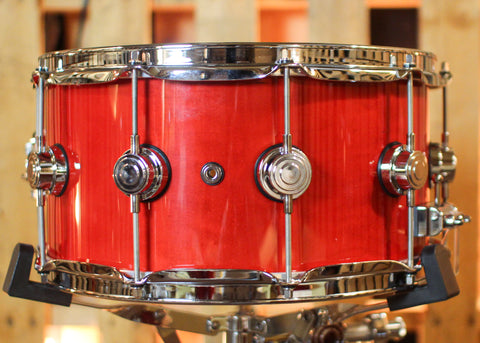 DW 7x14 Collector's Standard Maple Candy Apple Red Snare Drum - SO#1441969