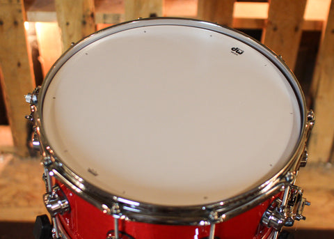 DW 7x14 Collector's Standard Maple Candy Apple Red Snare Drum - SO#1441969