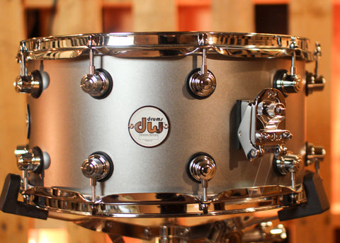 DW 7x14 Design Limited Edition Titanium Satin Matte Lacquer Snare Drum - DDLM0714SSTS