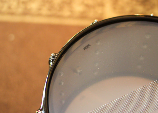 DW 8x14 Collector's Black Nickel over Brass Snare Drum w/ Black Nickel Hardware