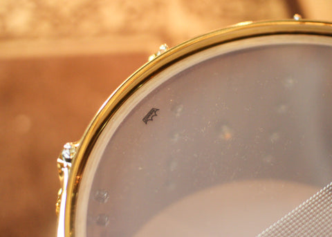 DW 8x14 Collector's Mahogany Spruce Light Walnut Stain over Super Quilted Maple Snare Drum - SO#1424835