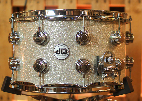 DW 8x14 Collector's Maple Mahogany Broken Glass Snare Drum - SO#1438335