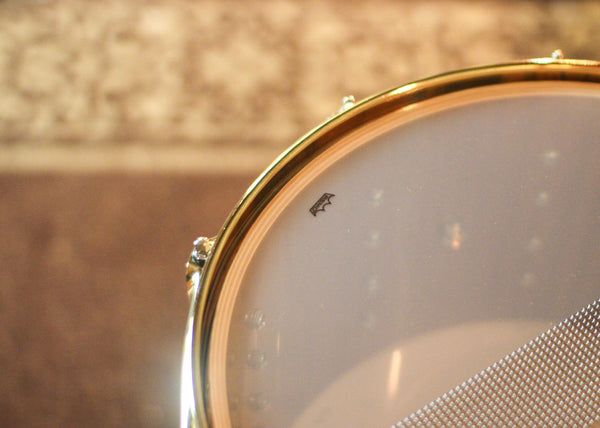 DW 8x14 Collector's Maple Mahogany Natural Lacquer over Ivory Ebony Snare Drum - SO#1409998