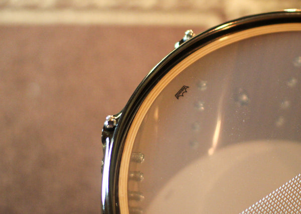 DW 8x14 Collector's Maple Mahogany Royal Ebony Snare Drum - SO#1388752