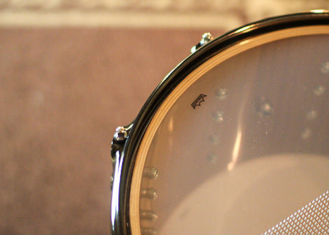 DW 8x14 Collector's Maple Mahogany Royal Ebony Snare Drum - SO#1388752