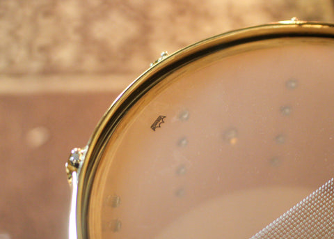 DW 8x14 Collector's Maple/Spruce Emerald Green Burst over Elm Burl Snare Drum - SO#1424837