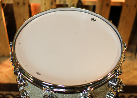 DW 8x14 Collector's Maple VLT Broken Glass Snare Drum - SO#1386316