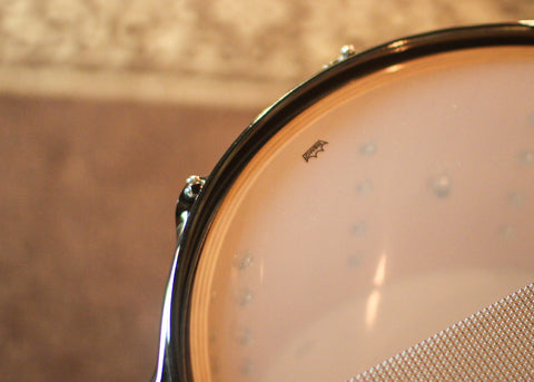 DW 8x14 Collector's Maple VLT Natural Lacquer over Mapa Burl Snare Drum - SO#1409995