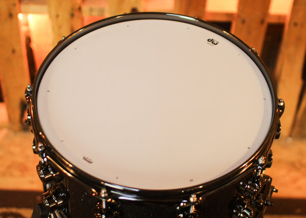 DW 8x14 Collector's SonicPly Black Ice Snare Drum - SO#1433129