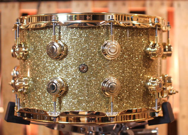 DW 8x14 Collector's Standard Maple Gold Glass Snare Drum - SO#1335981